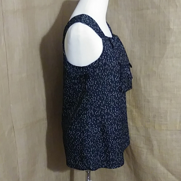 Mossimo Career Wear Bow Sleeveless Small Blouse Summer Wardrobe Top RED BANNER - Picture 5 of 8